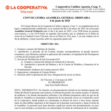 Asamblea General de socios